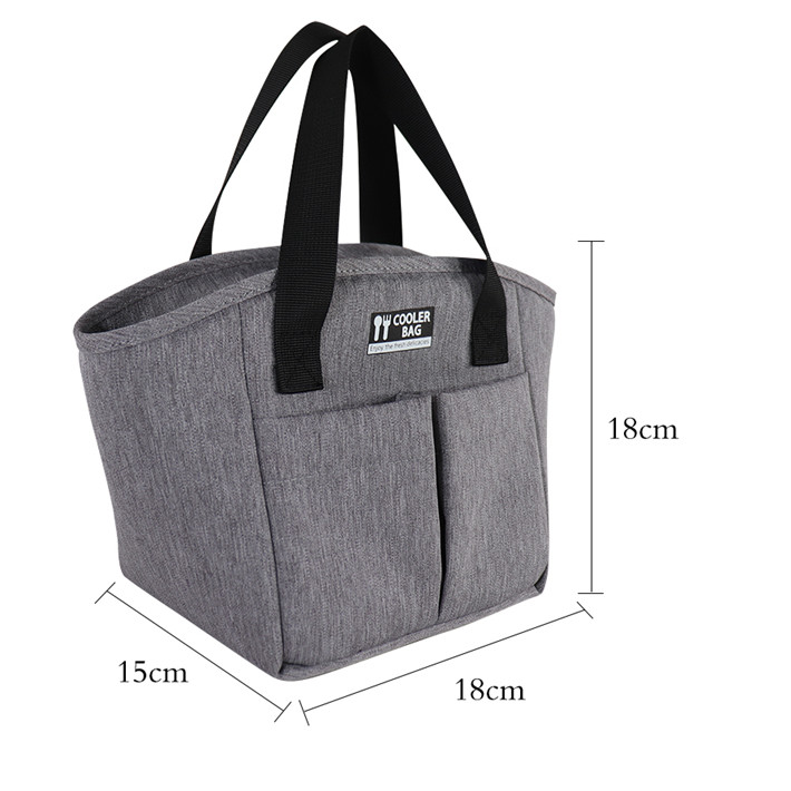 雙兜保溫包新款亞馬遜戶(hù)外野餐包手提牛津布便當(dāng)包定制